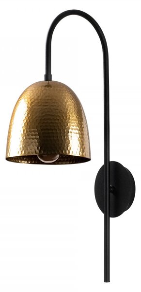 Opviq Nástenná lampa Táto čierna/mosadz