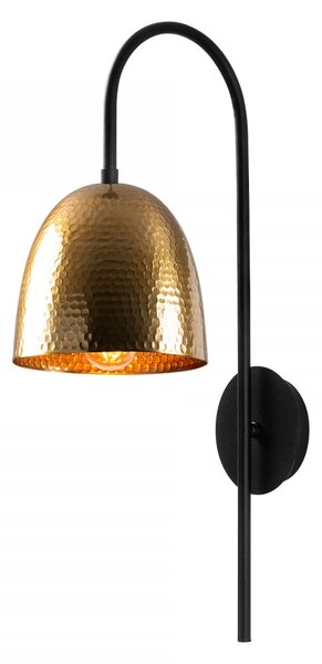 Opviq Nástenná lampa Táto čierna/mosadz
