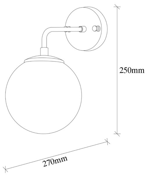 Opviq Nástenná lampa Viran retro zlatá/číre sklo