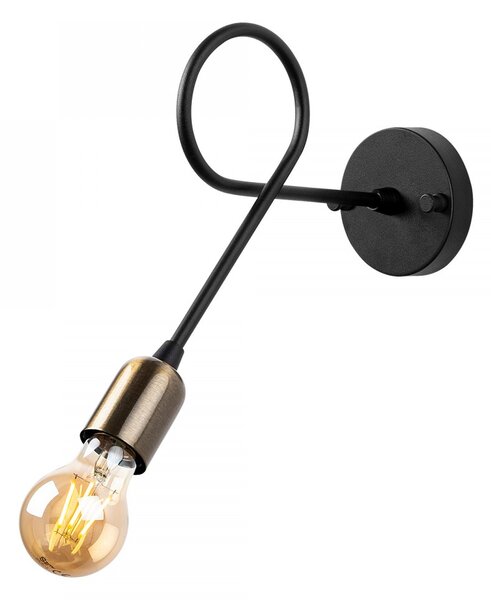 Opviq Nástenná lampa Viraj čierna