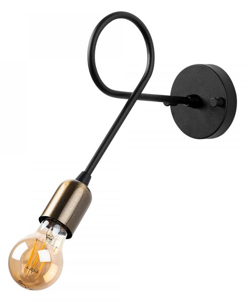 Opviq Nástenná lampa Viraj čierna