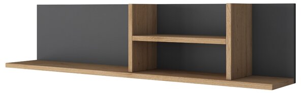 Kalune Design Nástenná polica AE103 antracitová/orech