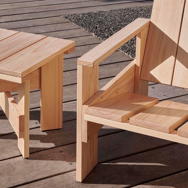 Záhradný stolík Crate Low Small, Iron Red – HAY