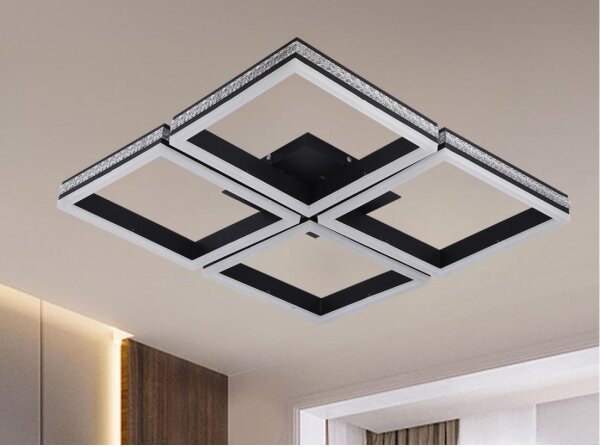 LED stmievateľný prisadený luster LED/215W/230V 3000-6500K + diaľkové ovládanie