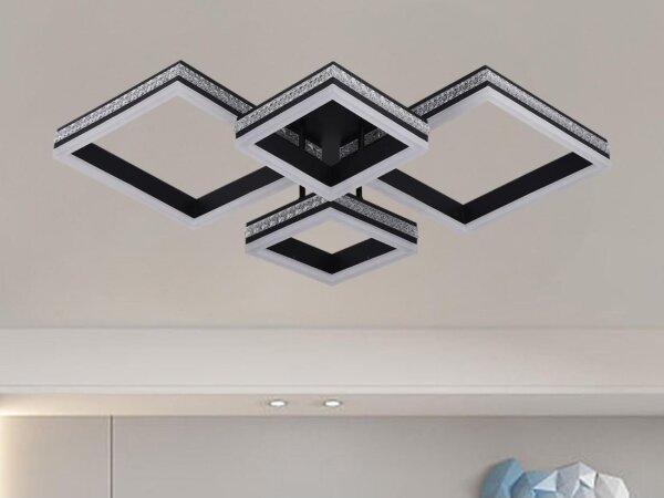 LED stmievateľný prisadený luster LED/175W/230V 3000-6500K + diaľkové ovládanie
