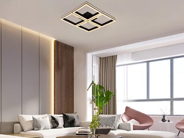 LED stmievateľný prisadený luster LED/215W/230V 3000-6500K + diaľkové ovládanie