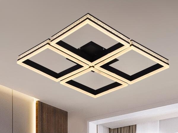 LED stmievateľný prisadený luster LED/215W/230V 3000-6500K + diaľkové ovládanie