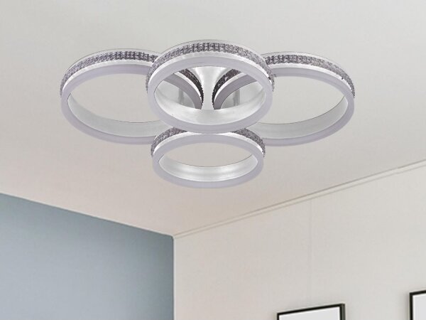 LED stmievateľný prisadený luster LED/150W/230V 3000-6500K + diaľkové ovládanie