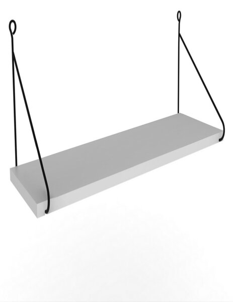 Kalune Design Nástenná polica ARMONI III 72 cm biela/čierna
