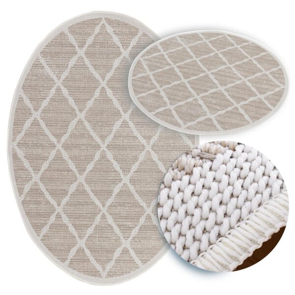 Koberec Adana Braid Grey kruh