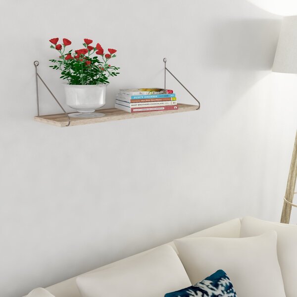 Kalune Design Nástenná polica ARMONI III 72 cm dub jantárový/hnedá