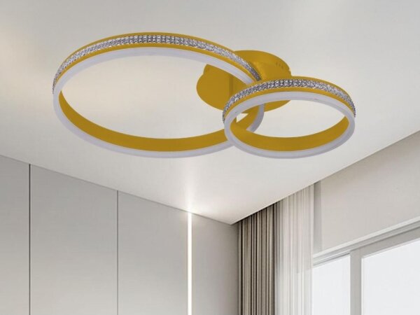 Stmievateľný prisadený LED luster LED/110W/230V 3000-6500K + diaľkové ovládanie