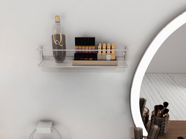 Kalune Design Nástenná polica BANYO chróm