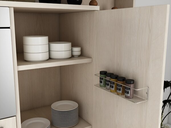 Kalune Design Nástenná polica BANYO chróm