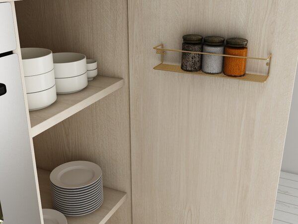 Kalune Design Nástenná polica BANYO zlatá