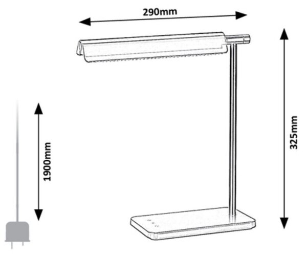 Rabalux 2934 - LED Dotyková stmievateľná lampa LED/7W/230V 3000K/4000K/6500K