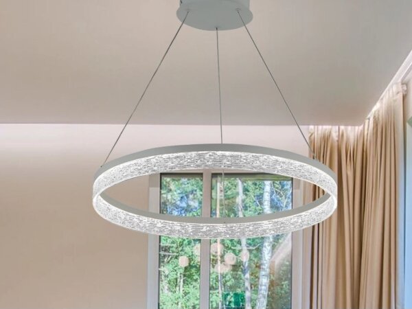 LED luster s možnosťou stmievania na lanku ALIANZ LED/45W/230V 3000-6000K + diaľkové ovládanie