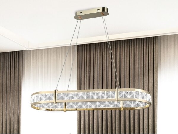 LED stmievateľný závesný luster na lanku ENRIQUE LED/50W/230V 3000-6000K + diaľkové ovládanie