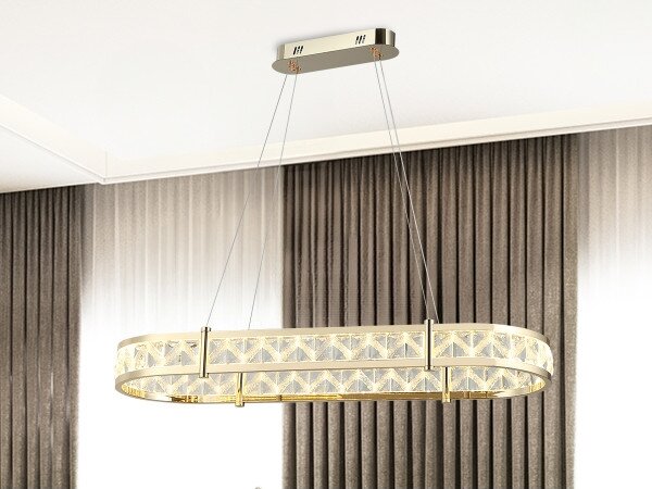LED stmievateľný závesný luster na lanku ENRIQUE LED/50W/230V 3000-6000K + diaľkové ovládanie