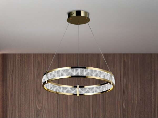 LED Stmievateľný luster na lanku ENRIQUE LED/40W/230V 3000-6000K +diaľkové ovládanie