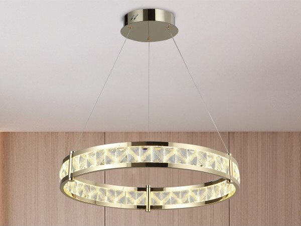 LED stmievateľný luster na lanku ENRIQUE LED/55W/230V 3000-6000K +diaľkové ovládanie