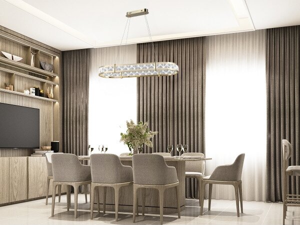 LED stmievateľný závesný luster na lanku ENRIQUE LED/50W/230V 3000-6000K + diaľkové ovládanie