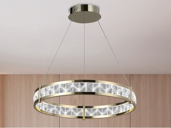 LED stmievateľný luster na lanku ENRIQUE LED/55W/230V 3000-6000K +diaľkové ovládanie