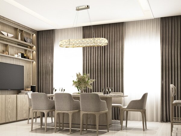 LED stmievateľný závesný luster na lanku ENRIQUE LED/50W/230V 3000-6000K + diaľkové ovládanie
