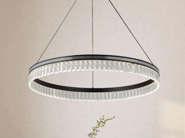 LED stmievateľný krištáľový luster na lanku THALIA LED/55W/230V 3000-6000K + DO