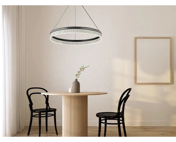 LED stmievateľný krištáľový luster na lanku THALIA LED/55W/230V 3000-6000K + DO