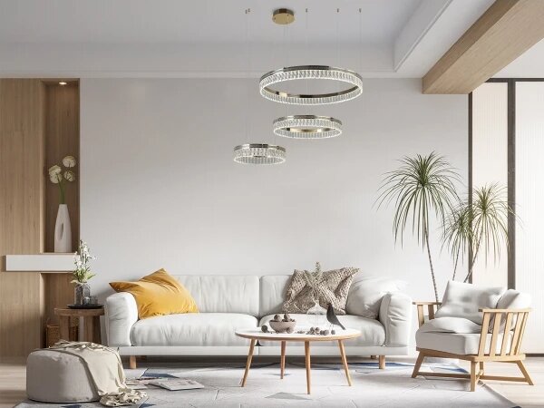 Stlmiteľný LED krištáľový luster na lankách THALIA LED/120W/230V 3000-6000K + diaľkové ovládanie