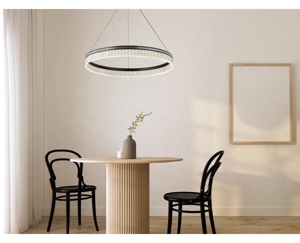 LED stmievateľný krištáľový luster na lanku THALIA LED/55W/230V 3000-6000K + DO