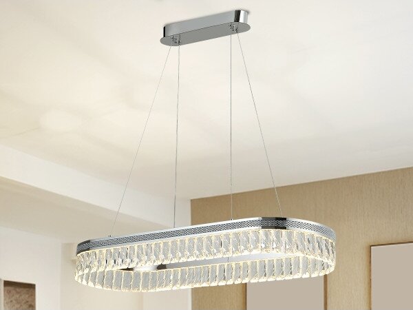 Stmievateľný LED krištáľový luster na lanku THALIA LED/50W/230V 3000-6000K + diaľkové ovládanie