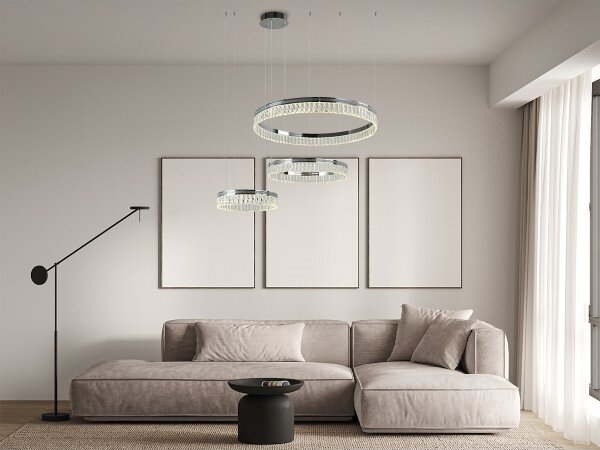 LED Stmievateľný krištáľový luster na lanku THALIA LED/120W/230V 3000-6000K + DO