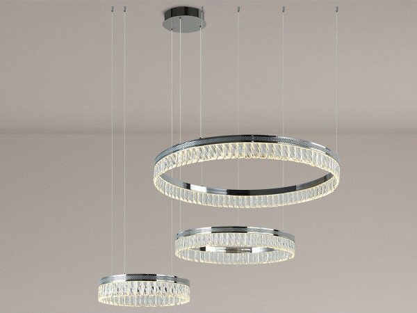 LED Stmievateľný krištáľový luster na lanku THALIA LED/120W/230V 3000-6000K + DO