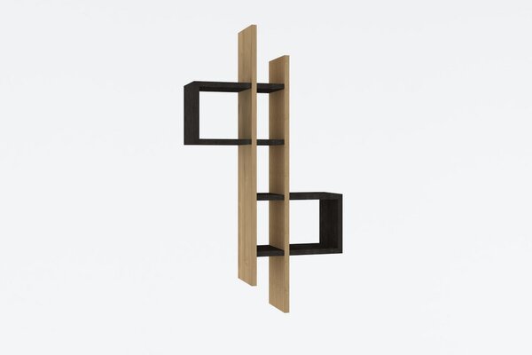 Kalune Design Nástenná polica EMSE dub safírový/antracitová