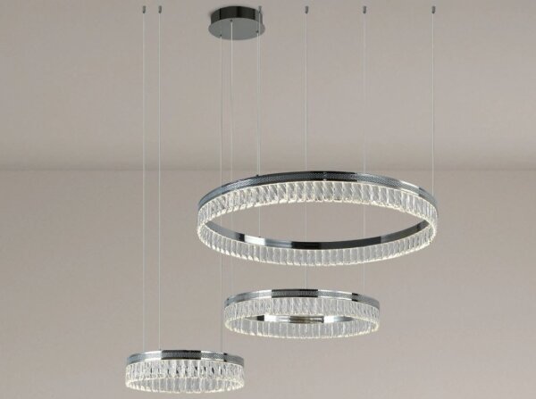 LED Stmievateľný krištáľový luster na lanku THALIA LED/120W/230V 3000-6000K + DO