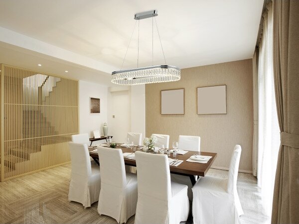 Stmievateľný LED krištáľový luster na lanku THALIA LED/50W/230V 3000-6000K + diaľkové ovládanie