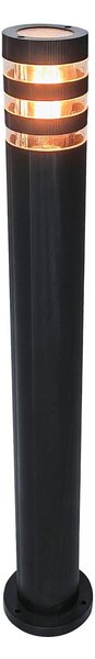 Searchlight Chodníkové svetlo Toluca, čierne, ABS, polykarbonát, E27, Čierna, Plast, Moderný, Osvetlenie príjazdovej cesty