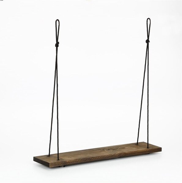 Kalune Design Nástenná polica HANG 60 cm orech americký/čierna