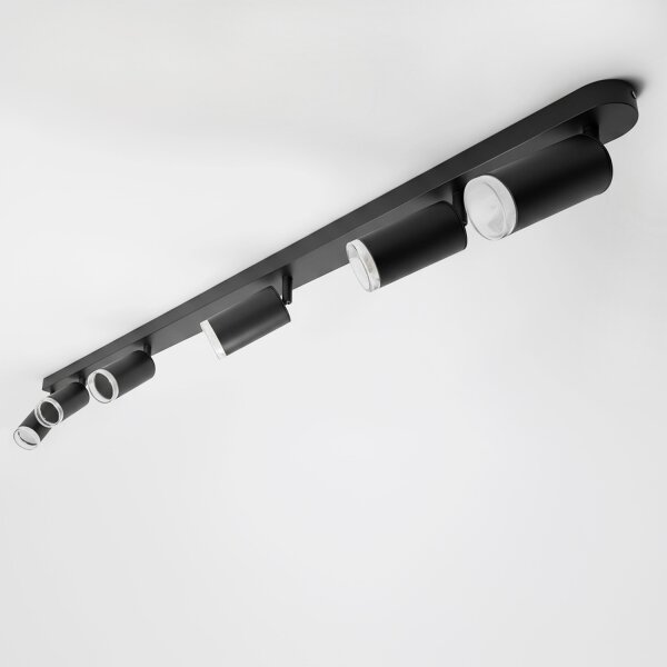 Brilagi - Kúpeľňové bodové svietidlo SELE 6xGU10/30W/230V IP44 čierna