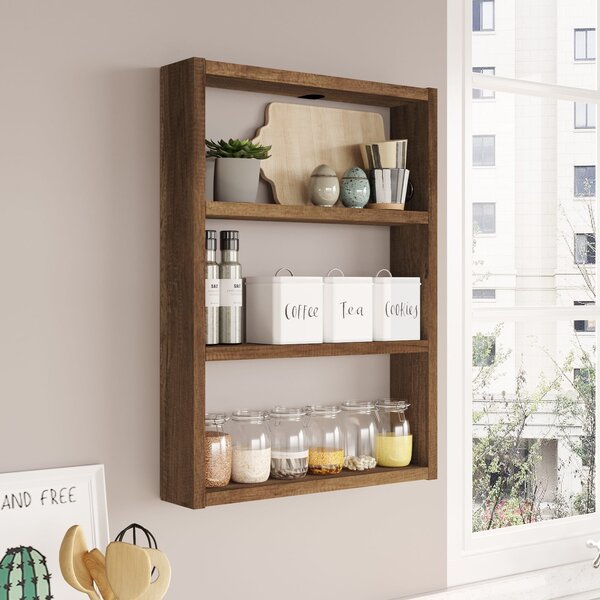 Kalune Design Nástenná polica Pr1-Br orech