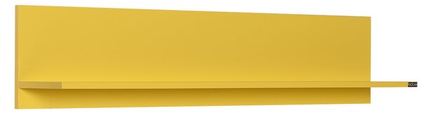 Kalune Design Nástenná polica RAF 120x25 cm žltá