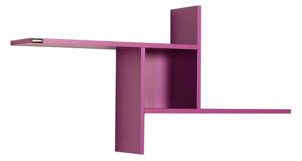 Kalune Design Nástenná polička RAF 100x50 cm fialová