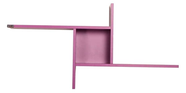 Kalune Design Nástenná polička RAF 100x50 cm fialová
