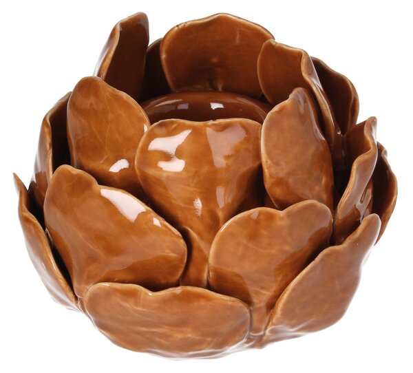 Svietnik Petalia light brown 10 cm