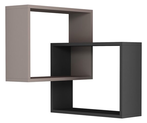Kalune Design Nástenná rohová polica Kalune šedá