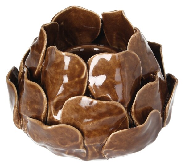Svietnik Petalia dark brown 10 cm