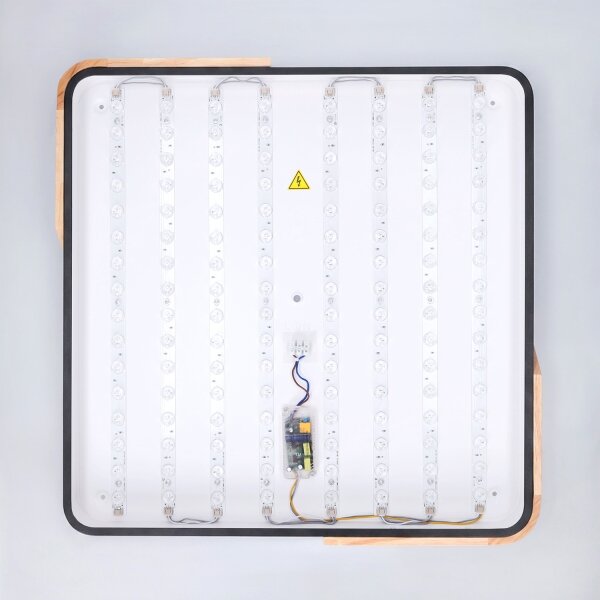 Brilagi - Stmievateľné LED svietidlo PILANA LED/60 W/230 V dub/čierna 56x56 cm + DO