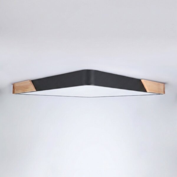 Brilagi - Stmievateľné LED svietidlo PILANA LED/60 W/230 V dub/čierna 56x56 cm + DO